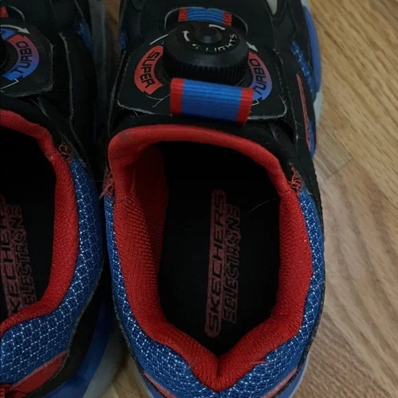 Sketchers Boys' S-Lights Turbo Fuse Selectron Light Up Sneakers - Picture 4 of 5